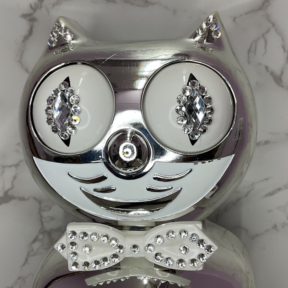 Jeweled Millennium Kit-Cat Klock Rarest Kit Cat clock Chrome